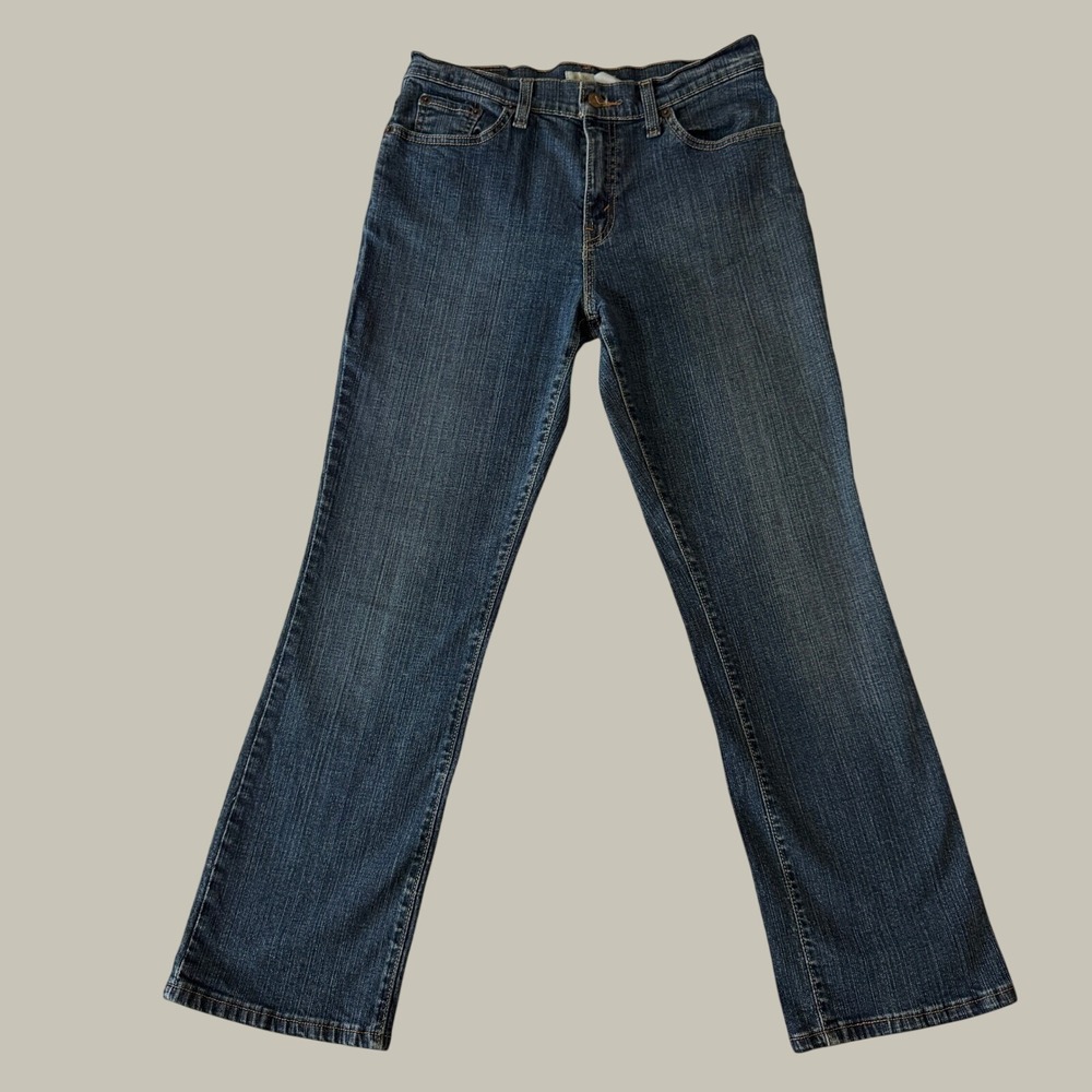 Levi's 550 Relaxed Bootcut Jeans 10M Medium Wash Mid Rise Stretch Vtg Y2K EUC